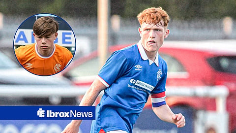 Ashton Scally and Aiden McCallion both in action for Rangers.