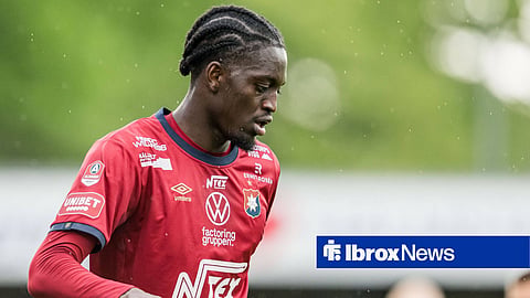 Michael Parker during the Allsvenskan football match between Halmstad and Örgryte on May 23, 2026