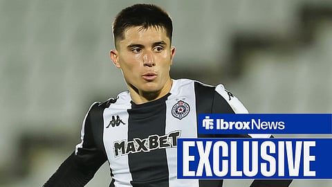 Vanja Dragojevic in action for FK Partizan