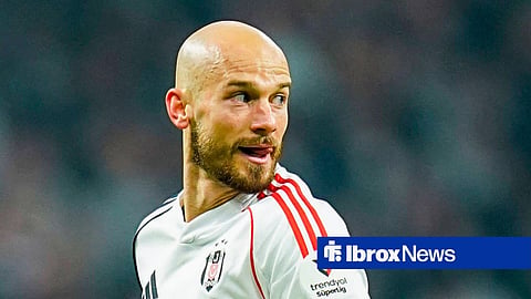 Vaclav Cerny looking back while running playing for Besiktas