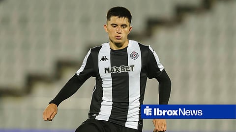 Vanja Dragojevic in action for FK Partizan