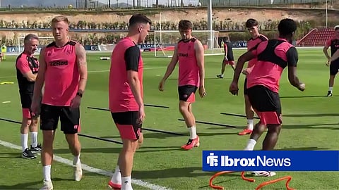 Rangers players captured in Spain pre-season training camp
