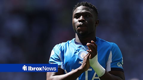 Adama Sidibeh in action for Stockport County