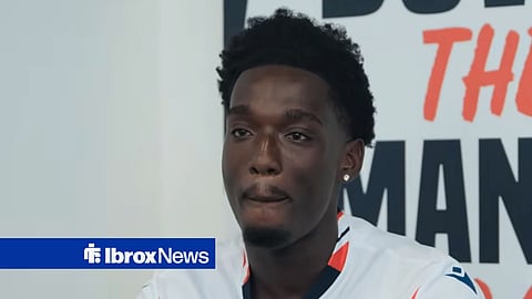 Amario Cozier-Duberry talking during an interview