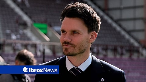 Danny Rohl smiling as Rangers manager