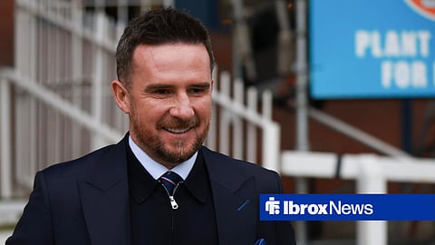 Barry Ferguson smiling ahead of a Rangers match