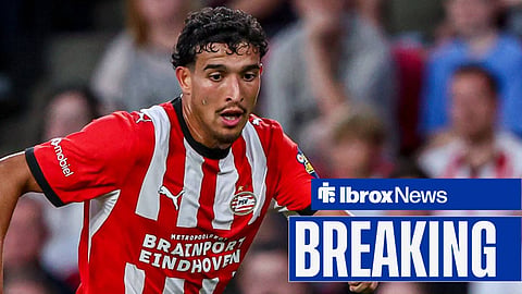 Couhaib Driouech in action for PSV Eindhoven