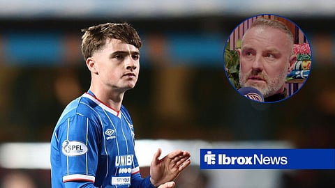 Kris Boyd and Rangers star Findlay Curtis 