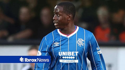 Djeidi Gassama in action for Rangers