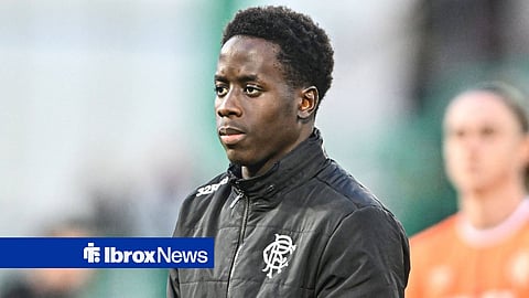 Djeidi Gassama in action for Rangers