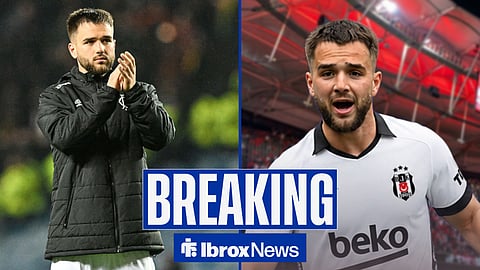 Nicolas Raskin in image split, one in Rangers kit, one in Besiktas kit