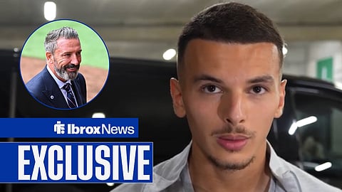 Badredine Bouanani and Rangers boss Derek McInnes