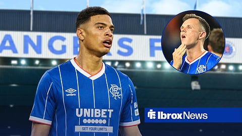 Rangers stars Kevin Kelsy and Lawrence Shankland