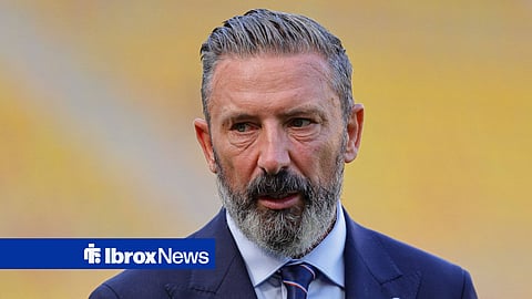 Derek McInnes looking on as Rangers manager