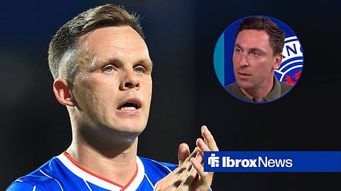 Lawrence Shankland applauding downbeat with Scott Brown in circular inset