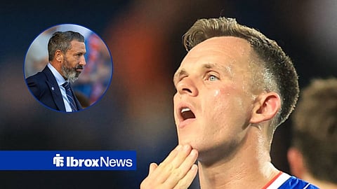 Rangers star Lawrence Shankland and Derek McInnes