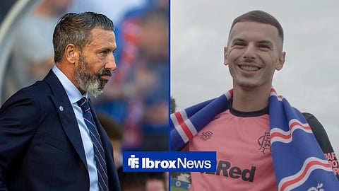 Rangers ace Badredine Bouanani and Derek McInnes