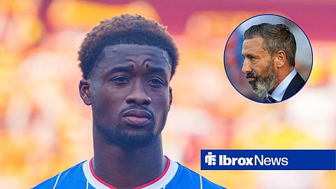 Emmanuel Fernandez and Rangers boss Derek McInnes