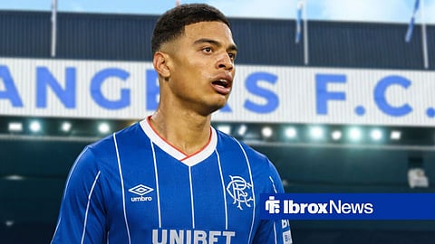 Kevin Kelsy in a Rangers shirt