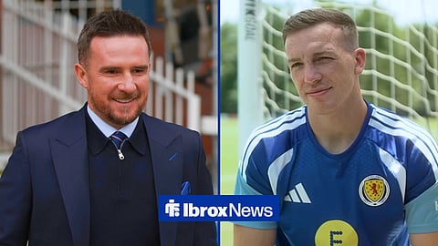 Split image of Rangers ambassador Barry Ferguson and Lewis Ferguson
