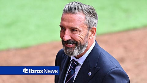 Derek McInnes smiling as Rangers manager