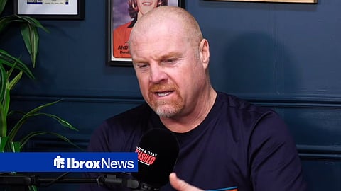 Sean Dyche speaking on a podcast about Rangers