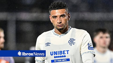 Ben Godfrey playing for Rangers