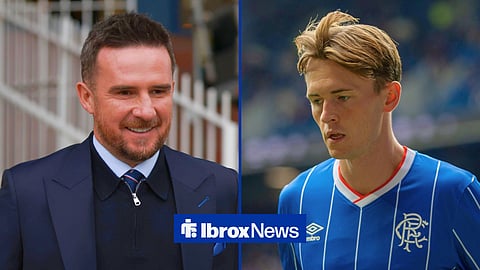 Split image of Barry Ferguson and Rangers defender James Penrice