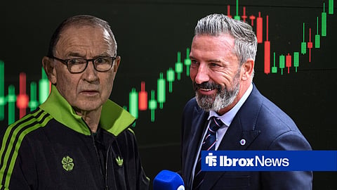 Rangers boss Derek McInnes and Celtic manager Martin O'Neill 