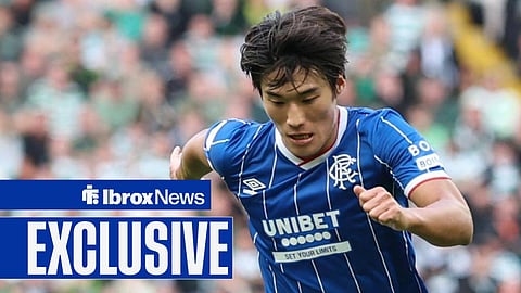 Minsu Kim playing for Rangers