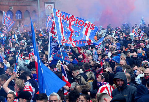 Jim White claims Rangers celebrations will lead to season end