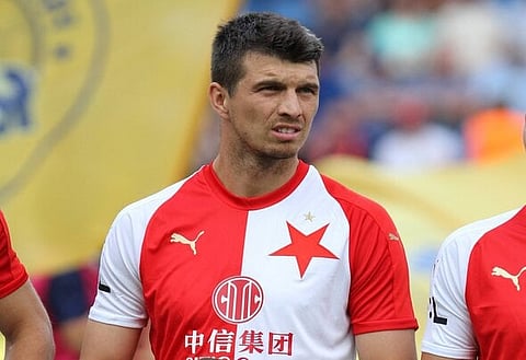 Slavia Prague chief shares image of Kudela with bloodied nose as he misses Europa League clash v Arsenal