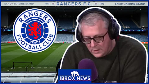 BBC journalist Tom English at Rangers