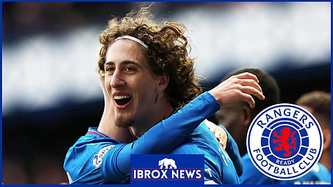Fabio Silva in action for Rangers
