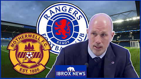 Philippe Clement was not happy about Ross McCausland's injury as Rangers lost to Motherwell - Credit PLZ Soccer via X