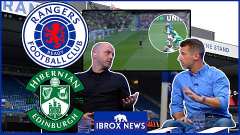 The pundits were baffled by Rangers vs Hibs controversy - Credit: BBC Sportscene
