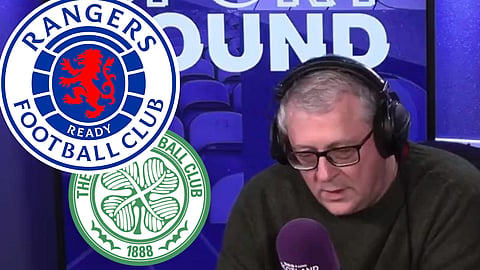 Tom English reacted to defeats for Rangers and Celtic [Credit: BBC Scotland].