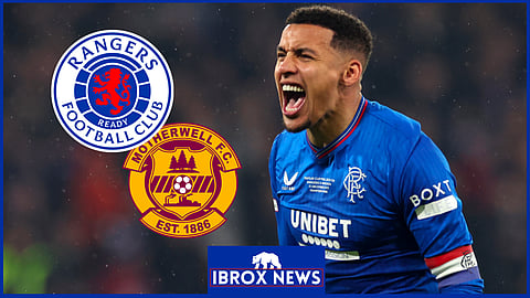 Rangers captain James Tavernier scored versus Motherwell