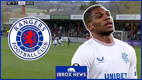 Dujon Sterling was a substitute for Rangers against Ross County. 
Credit: Sky Sports Scotland on X