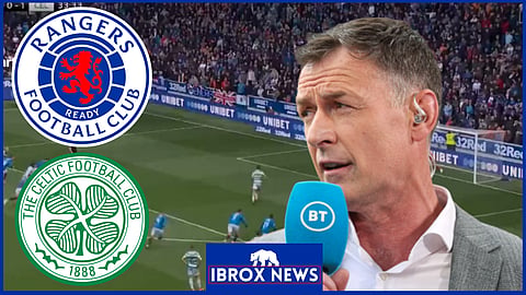 Chris Sutton reacts to Rangers v Celtic footage. Credit: Sky Sports