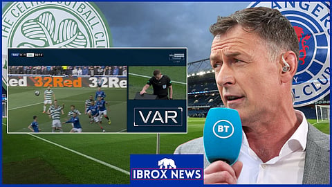 Chris Sutton mooted a Rangers conspiracy during the Old Firm clash with Celtic. 
Credit: Sky Sports Football