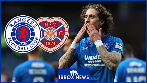 Rangers forward Fabio Silva struggled at Hampden against Hearts