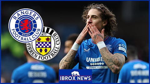 Rangers forward Fabio Silva was at the centre of controversy against St Mirren