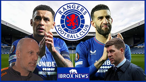 Steven Gerrard has been linked to his ex-Rangers defenders - Credit Sky Sports via X