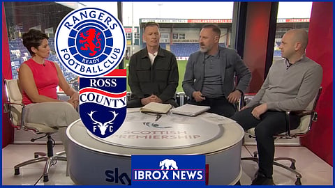 Chris Sutton and Kris Boyd have been discussing Rangers and Ross County. Credit: Sky Sports