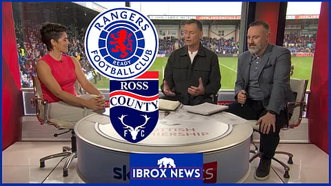 Chris Sutton has been discussing Rangers and Ross County. Credit: Sky Sports