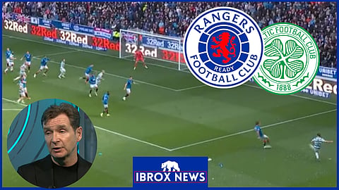 Peter Grant commented on the Rangers v Celtic game [credit: BBC Scotland]