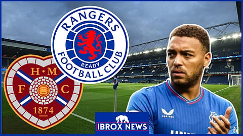 Cyriel Dessers struggled as Rangers drew 3-3 with Hearts