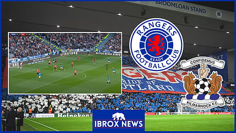 Rangers clash with Kilmarnock at Ibrox was shrouded in controversy. 
Credit: Sky Sports Football
