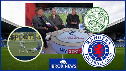 Neil Lennon and Kris Boyd have reacted to John Lundstram's red card. [Credit: Sky Sports]